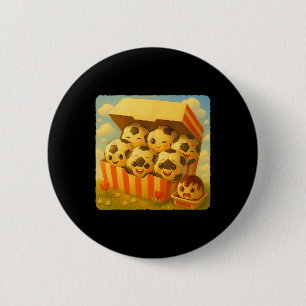 Fußball Ll Chicken Nuggets Cute Kawaii Lustig Fast Button