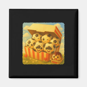 Fußball Ll Chicken Nuggets Cute Kawaii Lustig Schn Magnet