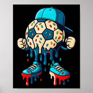 Fußball Ll Drip Eiscreme Charakter Männer Frauen M Poster