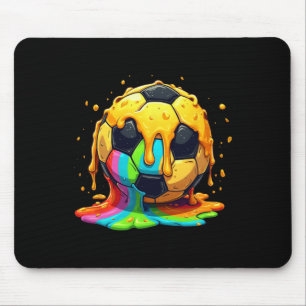 Fußball Ll Regenbogen Creme Drip Jugend Drip Fußba Mousepad