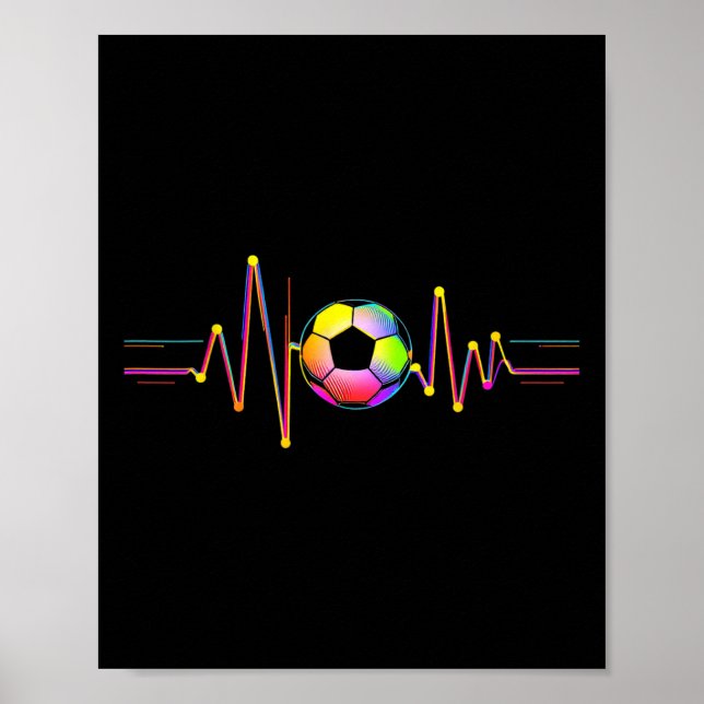 Fußball Ll Wellenform  Poster (Vorne)