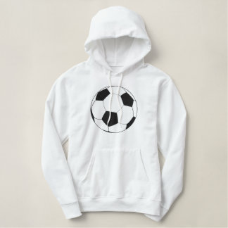 Fußball-Logo Bestickter Hoodie