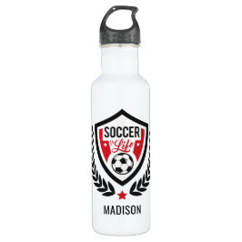 Fußball-Logo-Name-Wasserflaschen Edelstahlflasche