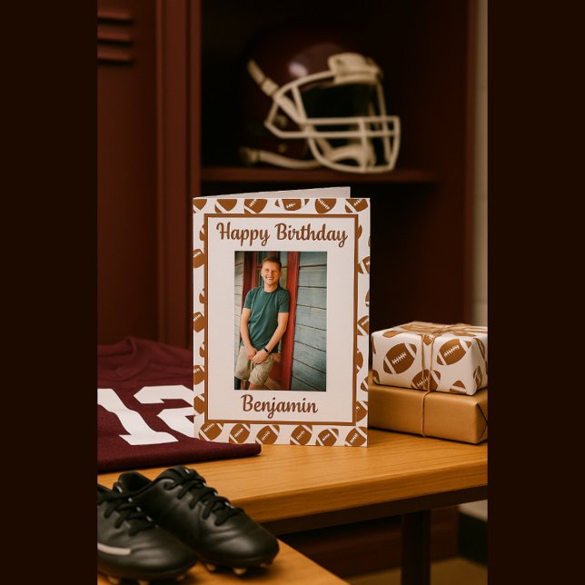 Fußball Lover Birthday Gruß Foto Karte (Von Creator hochgeladen)