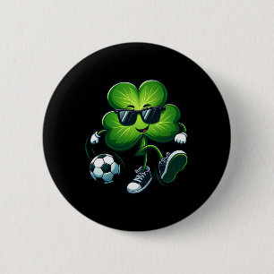 Fußball Lovers Players St Patricks Kleeblatt Männe Button