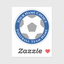 Fußball-Lüfter mit Teamname Handy Aufkleber
