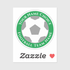 Fußball-Lüfter mit Teamname Handy Aufkleber