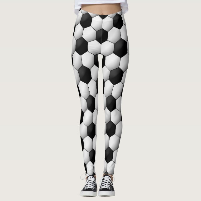 Fußball-Lüfterdesign Leggings (Vorderseite)