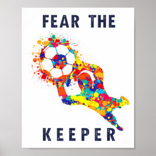 Fußball Lustiger Torwart Zitat Poster