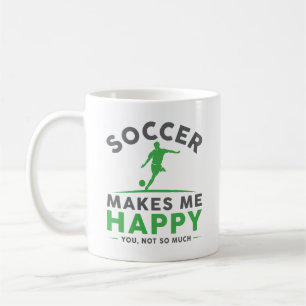 Fußball macht mich glücklich kaffeetasse
