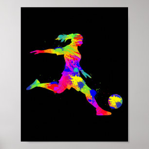 Fußball Mädchen Frauen Jugend Poster
