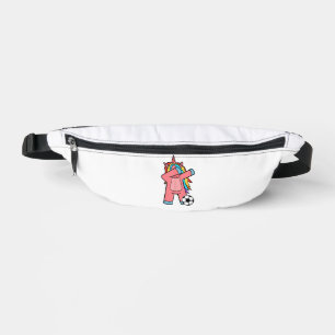 Fußball Mädchen Frauenfußball Einhorn Fußball T-Sh Bauchtasche