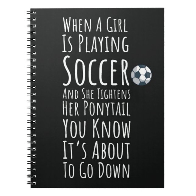 Fußball-Mädchen Geschenke für ihren Spieler Einzig Notizblock (Vorderseite)