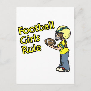 Fußball-Mädchen herrschen! Postkarte
