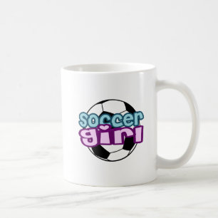 Fußball-Mädchen Kaffeetasse