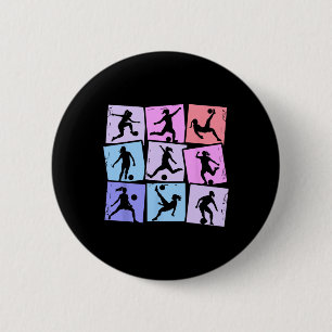 Fußball Mädchen Kinder Frauen  Button
