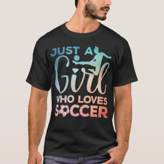 Fußball-Mädchen-Kunst für Mädchen Kleinkinder Frau T-Shirt