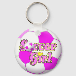 Fußball-Mädchen-Schlüsselanhänger Schlüsselanhänger