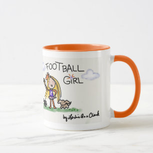Fußball-Mädchen-Tasse 1 Tasse