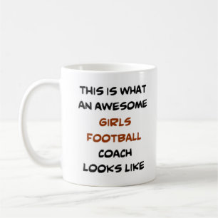 Fußball-Mädchentrainer, phantastisch Kaffeetasse