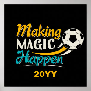 Fußball Magie vollbringen Poster