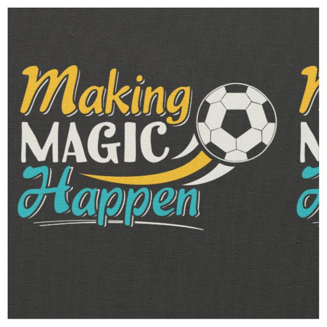 Fußball Magie vollbringen Stoff (Nahaufnahme)