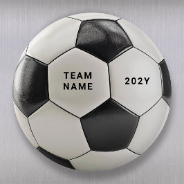Fußball-Magnet | Personalisierter Teamname Jahr Magnet