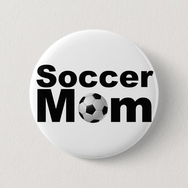 Fußball-Mama Button (Vorderseite)