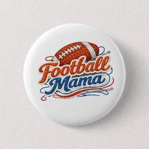 Fußball-Mama-Button-Pin Button