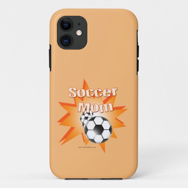 Fußball-Mama Case-Mate iPhone Hülle (Rückseite)