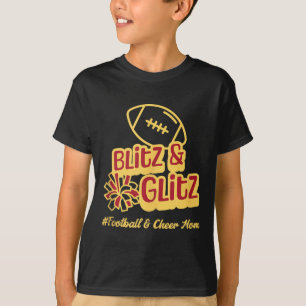 Fußball-Mama Cheer-Mama Blitz- und Glitz-Tanktop T-Shirt