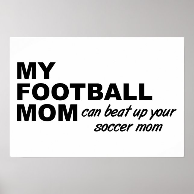 Fußball Mama Funny Poster (Vorne)