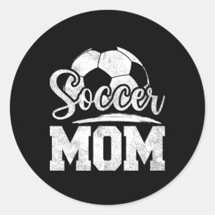 Fußball Mama Fußball Spieler Tag Muttertag der Mut Runder Aufkleber