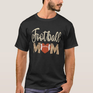 Fußball Mama Herbst Leopard Fußball Lover Kid Moth T-Shirt