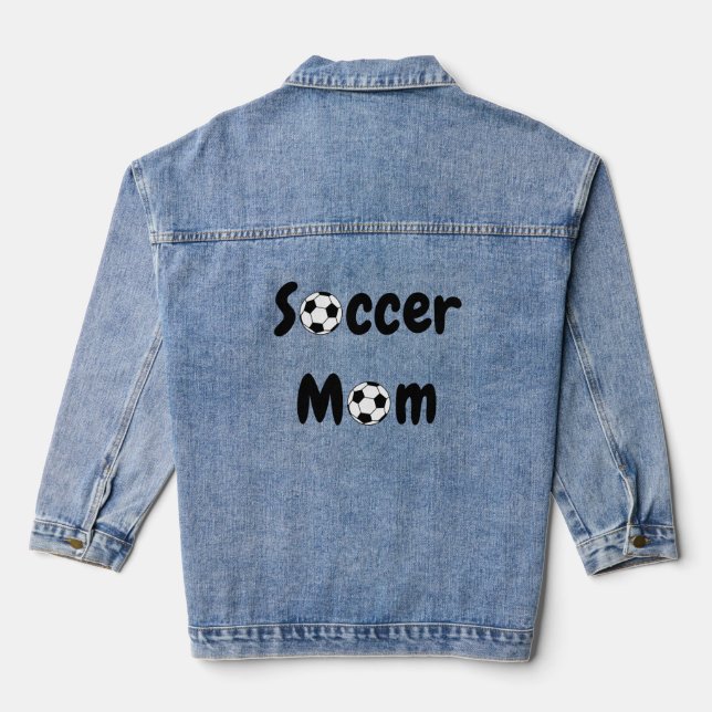 Fußball-Mama Jeansjacke (Rückseite)