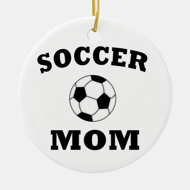 Fußball-Mama Keramikornament (Vorne)