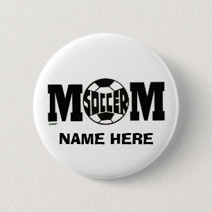 FUSSBALL-MAMA-KNOPF (GEWOHNHEIT) BUTTON