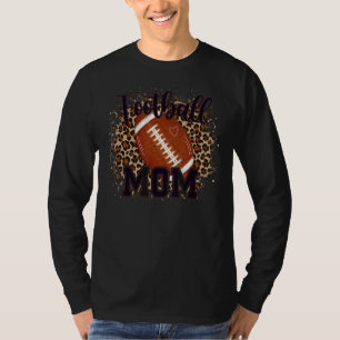 Fußball Mama Leopard Mutter Tag Mütter Frauen Mama T-Shirt