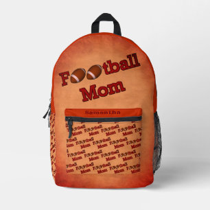 Fußball-Mama Niedlich Personalisiert Bedruckter Rucksack