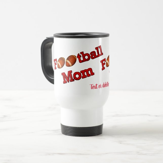 Fußball-Mama Niedlich Personalisiert Reisebecher (Vorderseite Links)
