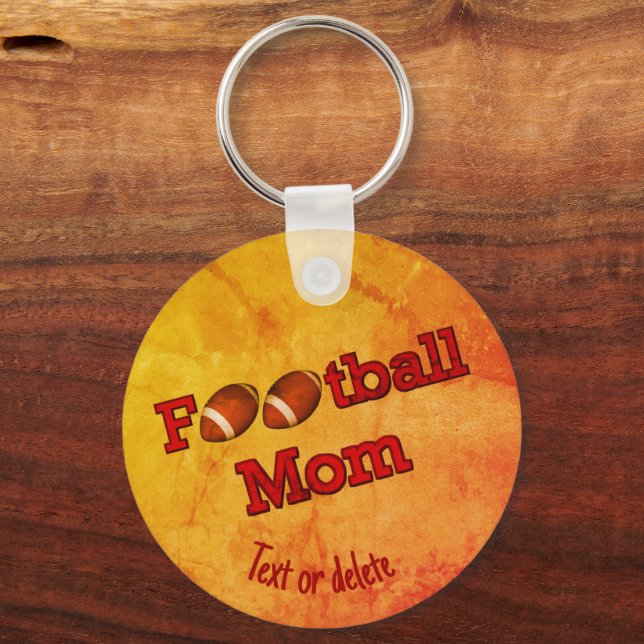 Fußball-Mama Niedlich Personalisiert Schlüsselanhänger (Vorderseite)