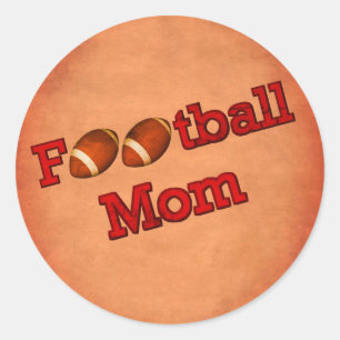 Fußball-Mama Niedlich Runder Aufkleber