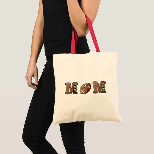 Fußball Mama Niedlich Trendy Tragetasche (Vorderseite (Produkt))
