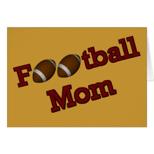 Fußball-Mama-niedliche Karte
