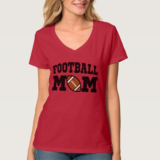 Fußball-Mama-niedliches Jersey-Shirt T-Shirt (Vorderseite)