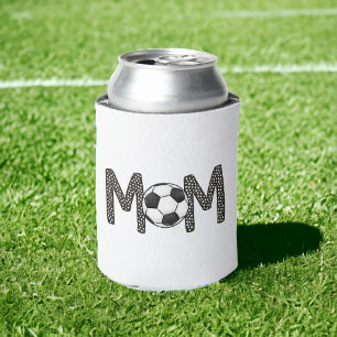 Fußball-Mama Polka Dot Soccer Ball Custom Dosenkühler