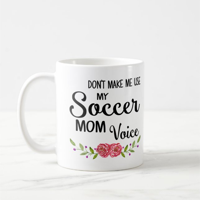 Fußball-Mama-Stimme Kaffeetasse (Links)
