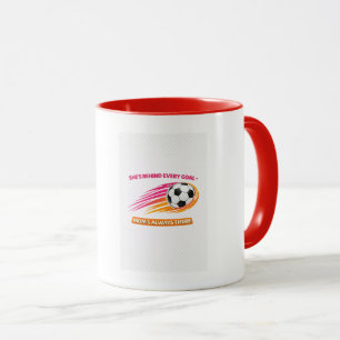 Fußball-Mama-Tasse – Sie Steht Hinter Jedem Tor Ma Tasse