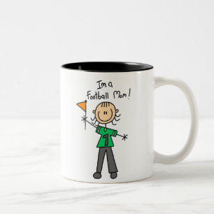 Fußball-Mama-Tasse Zweifarbige Tasse