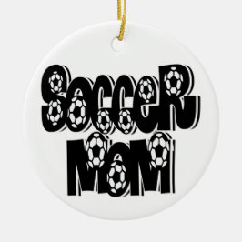 FUSSBALL-MAMA-VERZIERUNG KERAMIKORNAMENT
